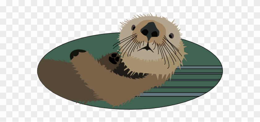 Free Vector Sea Otter Clip Art - Sea Otter Clip Art #334264