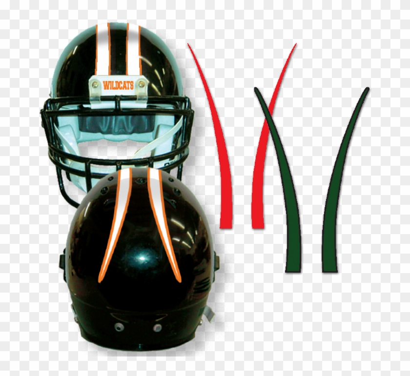 Rev01 Revolution-style Flared Stripes - Football Helmet #334361