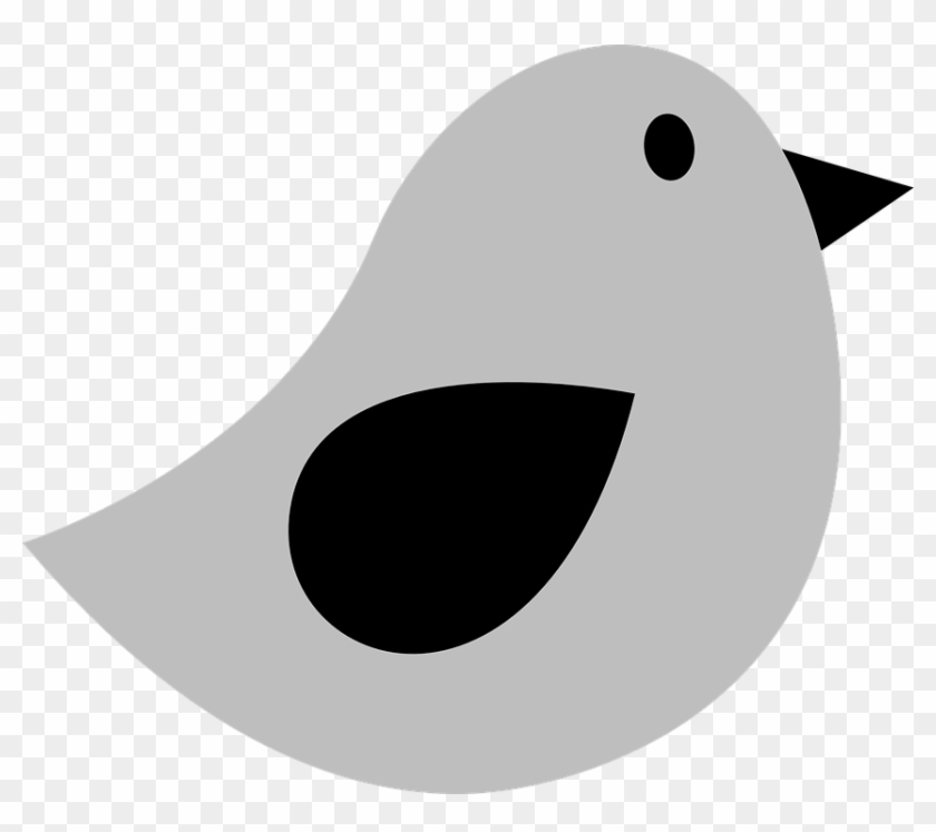 Free Image On Pixabay - Grey Bird Clipart #334367