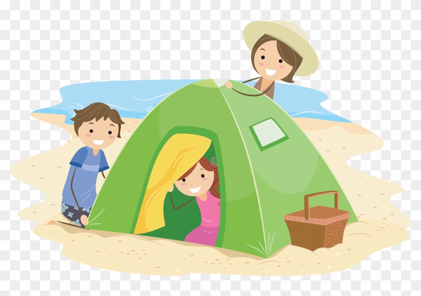 Mckinney Family Camping - Camping With Family Cartoon #334385