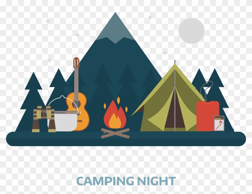 Camping Flat Design - Flat Design Camping #334394