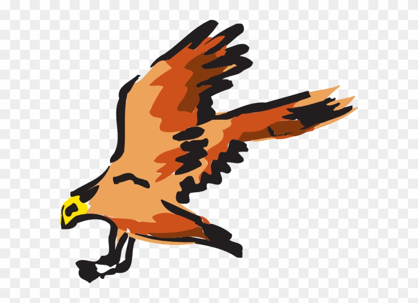 Red Falcon Vector Fly #334483