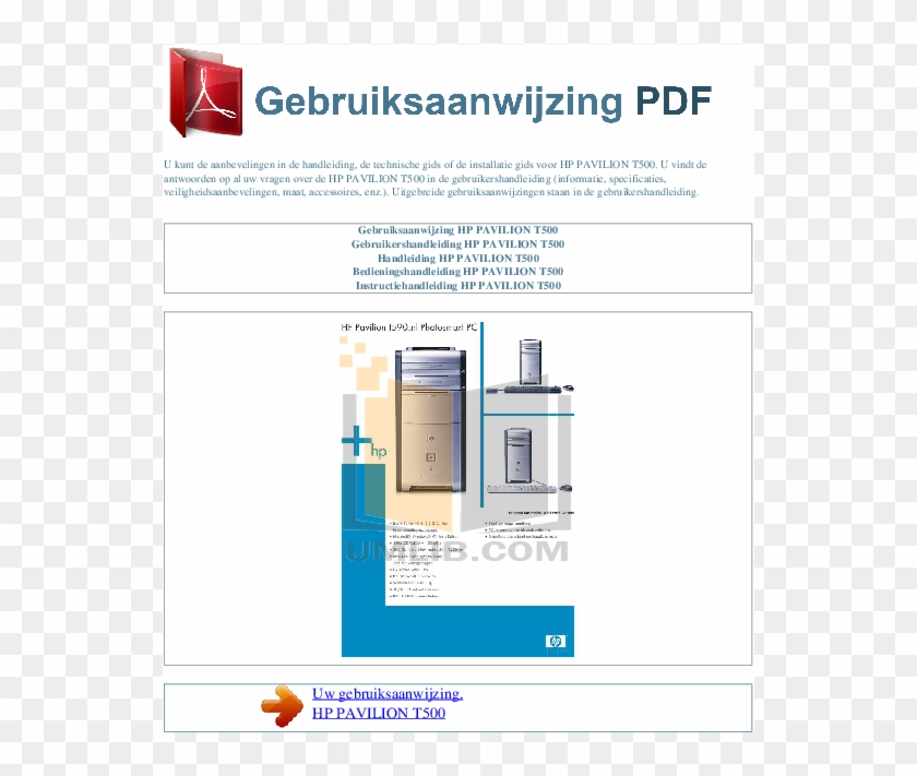 Pdf For Hp Desktop Pavilion T580 Manual - User Guide #334536