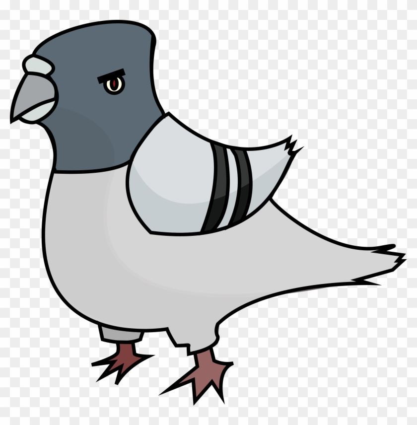 Pigeon Post - Angry Pigeon Clipart #334540