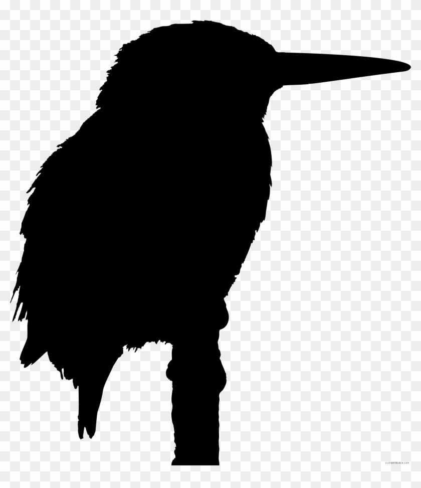 Bird Silhouette Animal Free Black White Clipart Images - Silhouette Bird #334595
