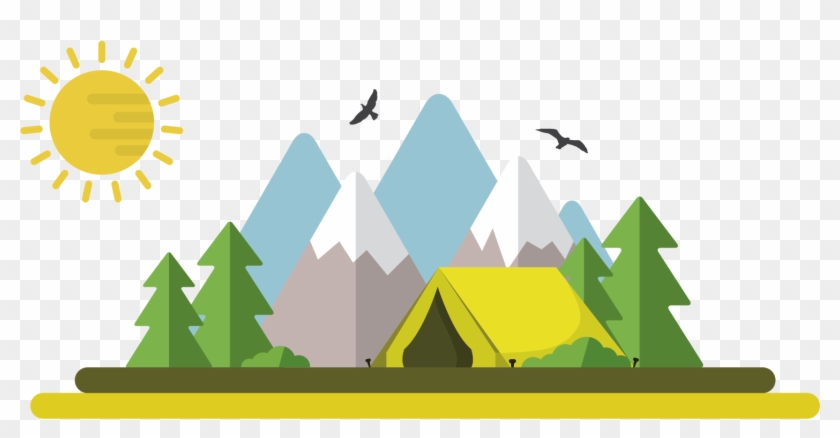 Camping Tent Illustration - Camping Night Png #334663