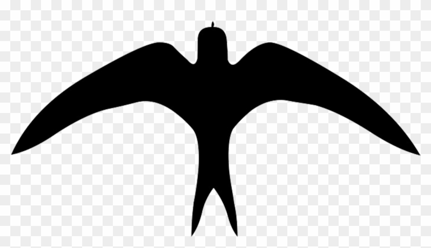 Silhouette Of Bird In Flight Png, Swallow Silhouette - Swallow Silhouette Png #334667