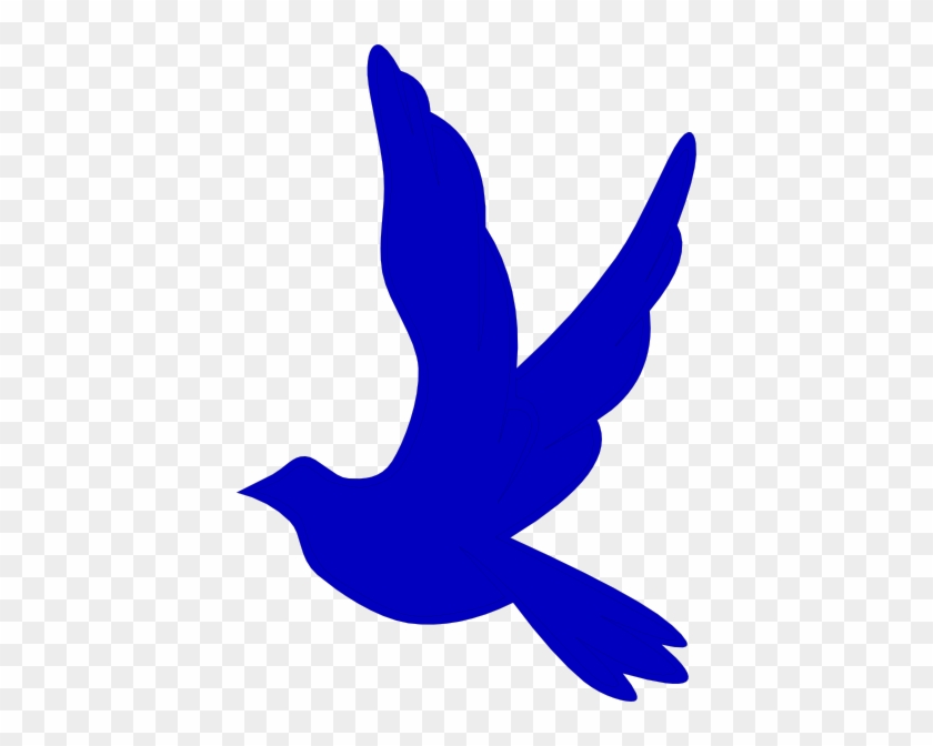 Blue Dove Right Svg Clip Arts 414 X 592 Px - Blue Dove Png #335051