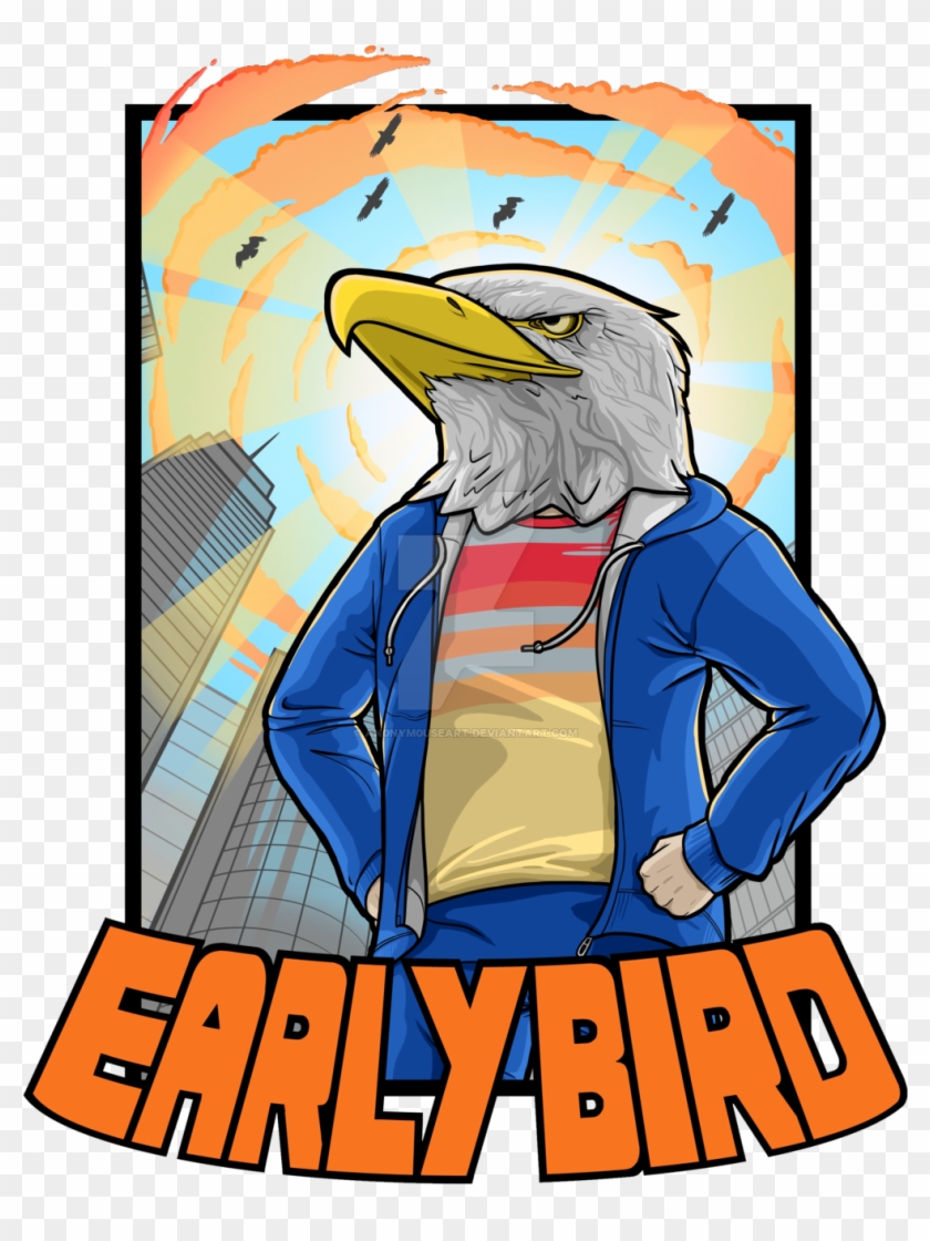 Early Bird T-shirt Design By An0nym0useart - Moo Snuckel Early Bird #335209