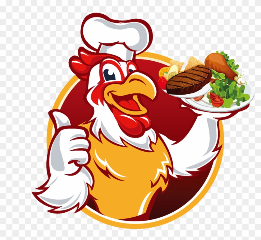 Chicken Meat Chef Cartoon - Chicken Chef Png #335208