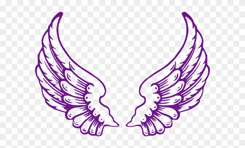 Our Purple Wings - Purple Angel Wings Png #335452