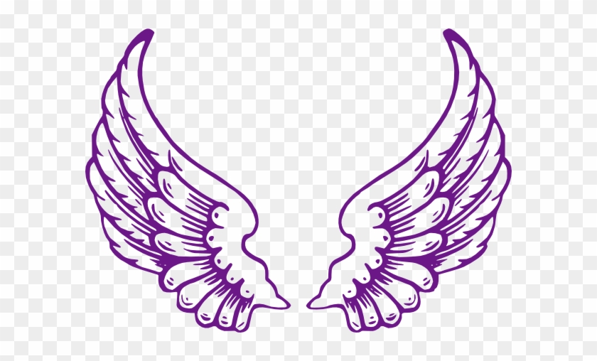 Our Purple Wings - Purple Angel Wings Png #335452