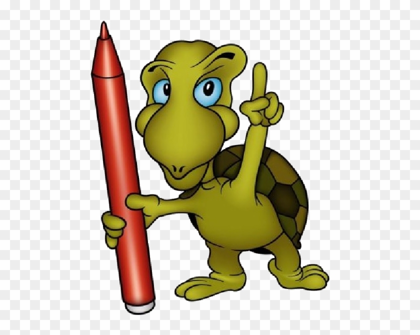 Cartoon Animals With School Crayons And Pencils - School Cartoon Animal Painting #335458