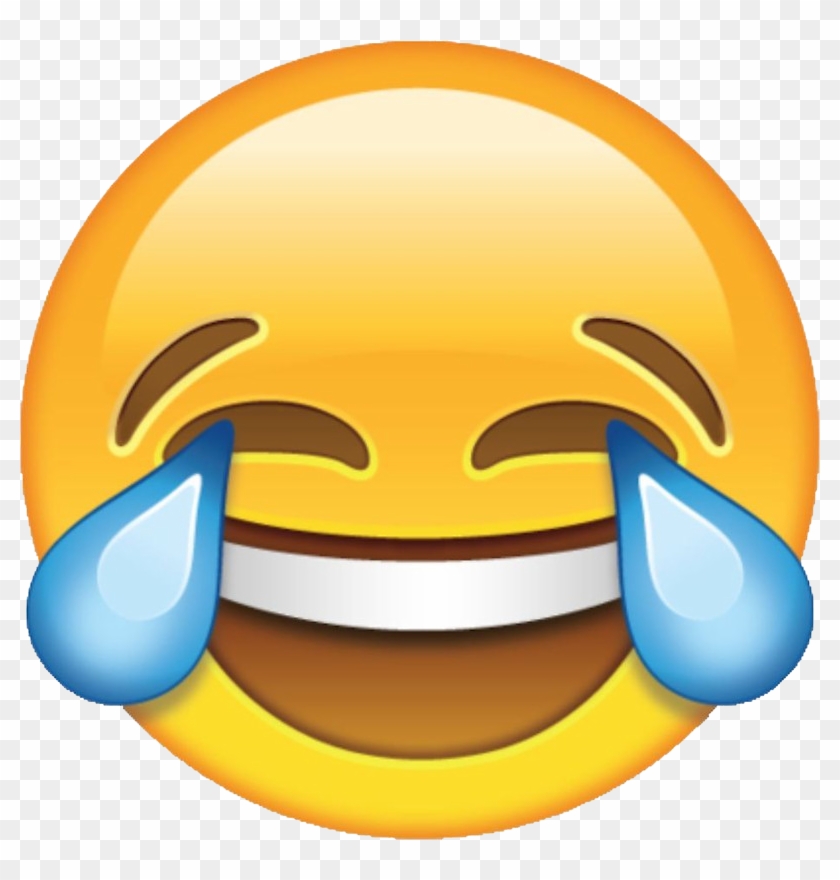 Laughter Face With Tears Of Joy Emoji Emoticon Clip - Crying Laughing Emoji #335637