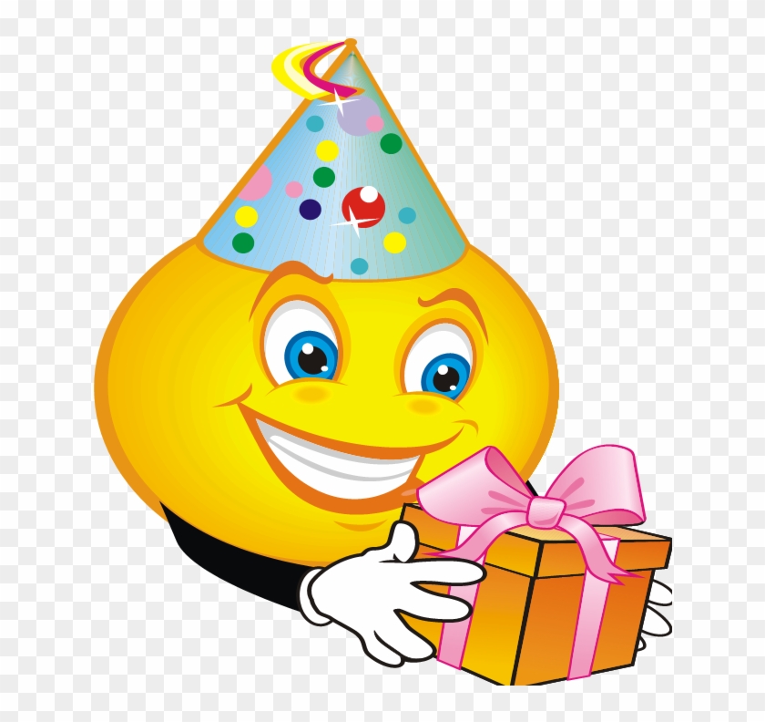 Smiley Emoticon Birthday Emoji Clip Art - Emoji Birthday Smiley Png #335639