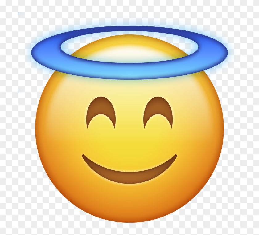 Emoji Face Png Photo - Halo Emoji Png #335657