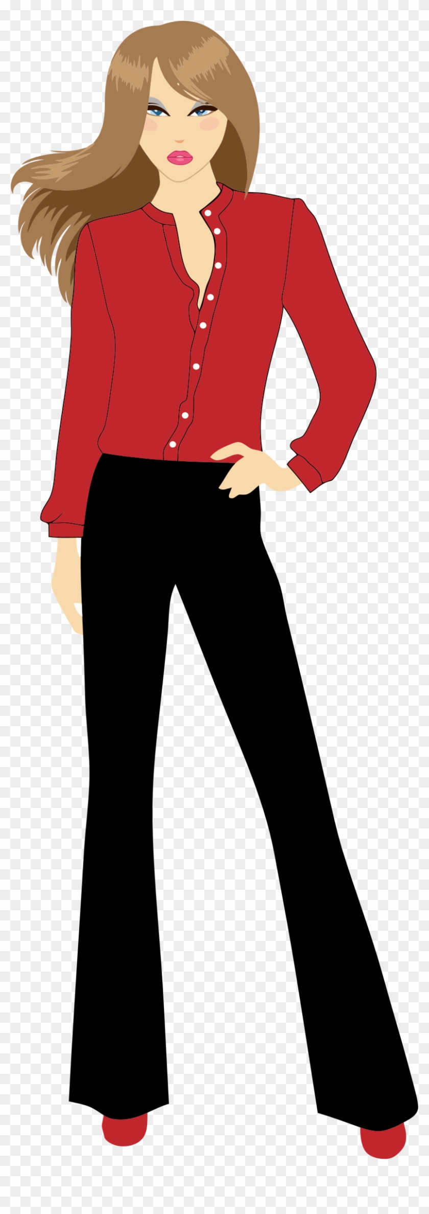 Woman Clipart Png - Hand On Hip Clipart #335746