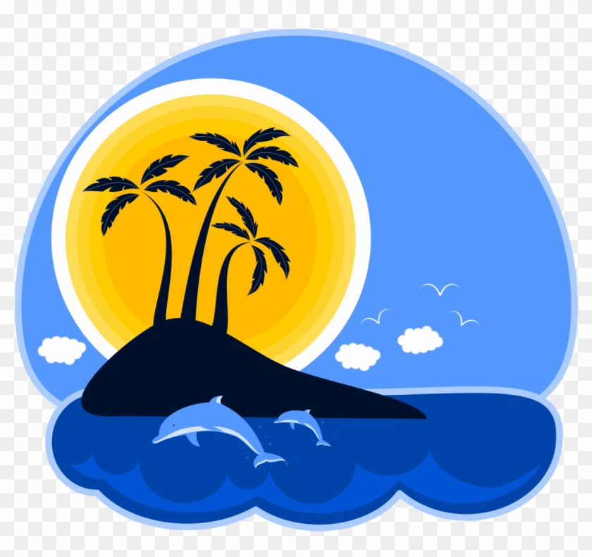 Island Free To Use Clip Art - Cruise And I Drink Things Large Tote Bag, Adult Unisex, #335835