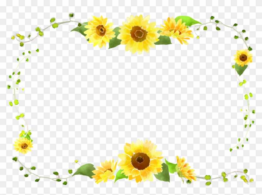 Sunflower Border Curve Decorative Foliage - Sunflower Border #335916