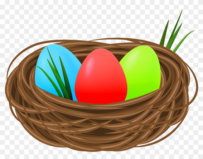 Easter Eggs In Nest Decorative Transparent Image - Easter Eggs In Nest Decorative Transparent Image #335950