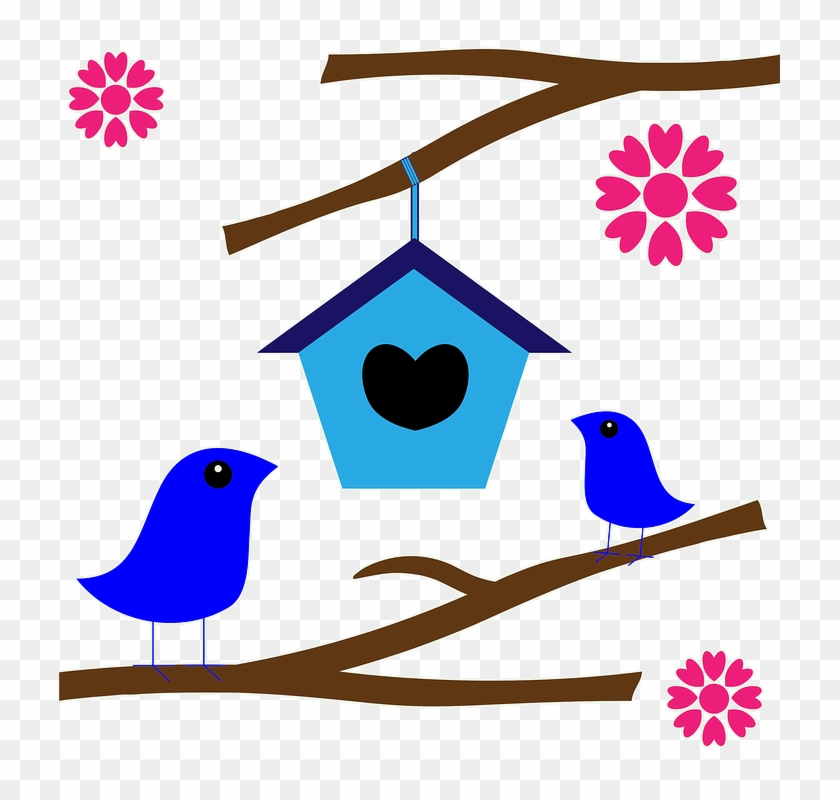 Bird Nest Box Clip Art - Bird Nest Box Clip Art #335999