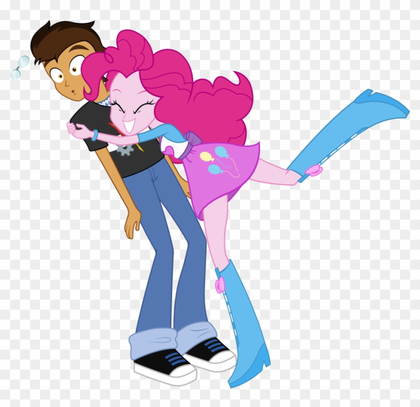 Copper Plume Gets A Pinkie Hug By Imperfectxiii - Pinkie Pie X Oc #335995