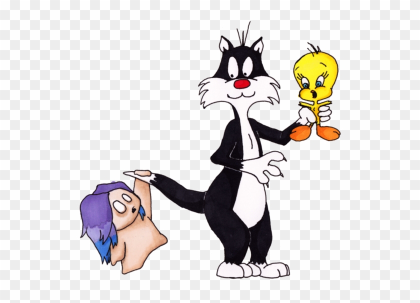 Tweety Bird And Sylvester By Darkrevette - Cartoon #336065