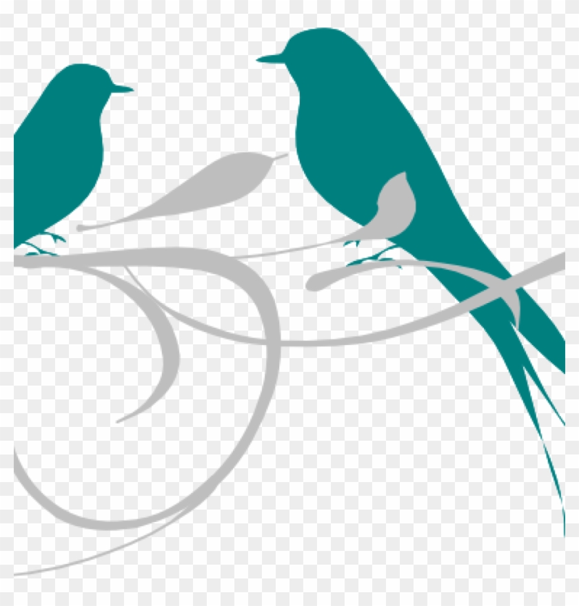Love Birds Clipart Love Birds Branch Clip Art Clipart - Love Bird Silhouette Png #336081