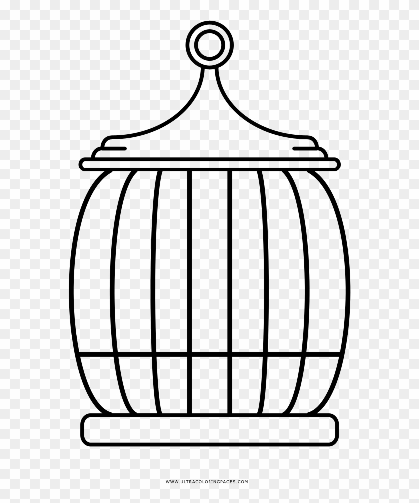 Bird Cage Coloring Page - Dibujos Para Colorear Jaula #336118