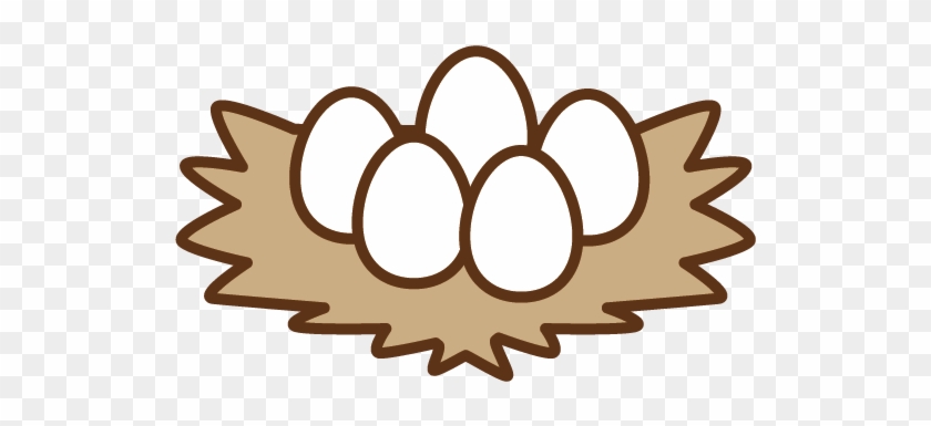 Chicken Egg Nest Clip Art - Ninho Com Ovos Desenho #336135