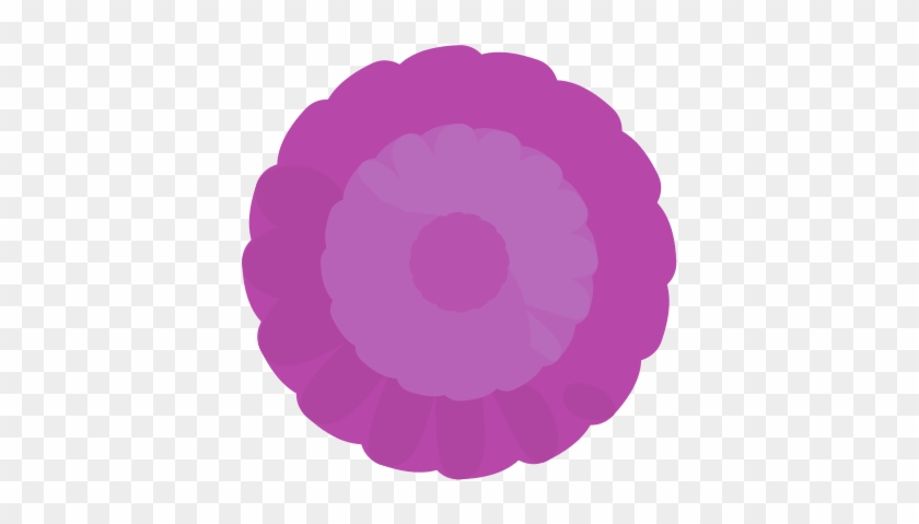 Purple Flower Icon - Circle #336210