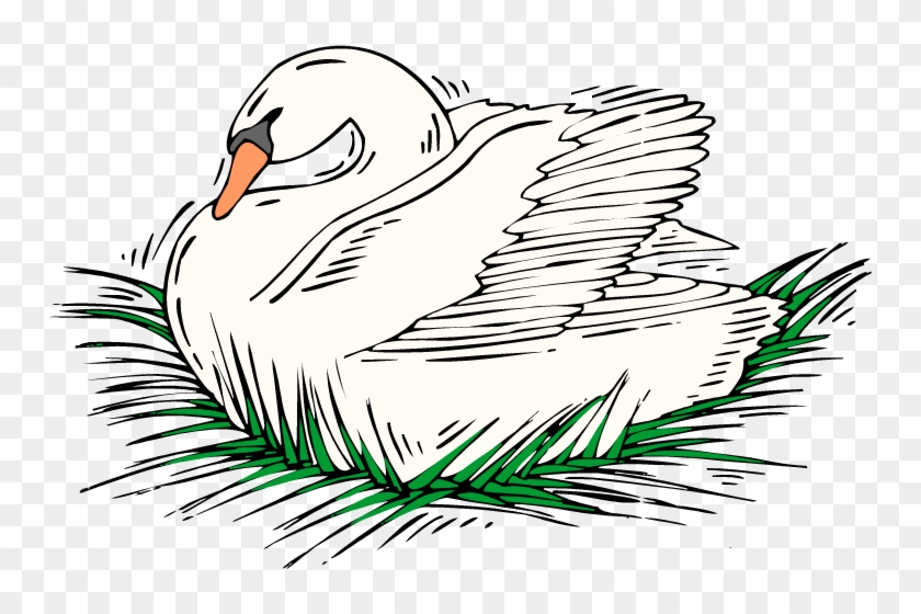 Nesting Swan - Swacy Schwan Grußkarte #336214