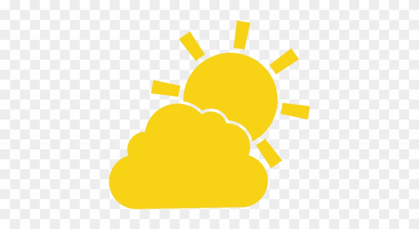 Cloud Sun Weather Sky Season Icon - Vector Graphics #336229