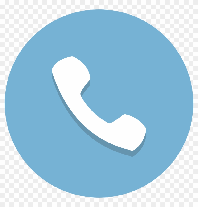 Communication, Information, Phone, Call, Telephone - Phone Circle Icon Png #336248