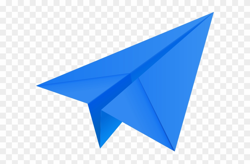 Paper Airplane Vector Blue Paper Plane Paper Aeroplane - Paper Aeroplane #336343