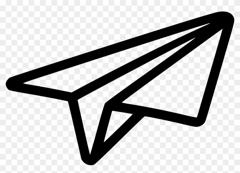 Black Shape Paper Plane Png Image - Paper Plane #336352