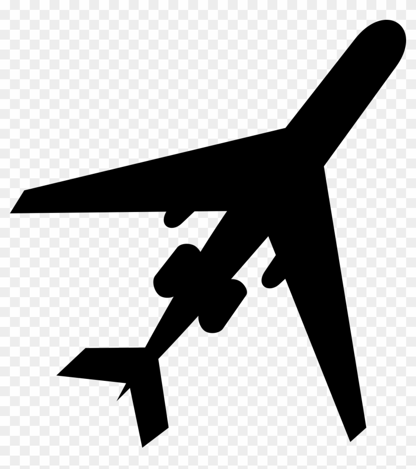 Airplane Silhouette Clip Art - Airplane Silhouette Clip Art #336375