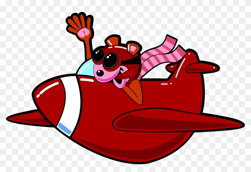Cartoon Animal In Airplane - Airplane Cartoon #336431