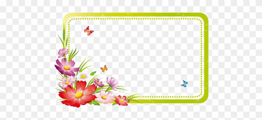 Cheap Red Flower Frame Png Transpa Picture Mart Colorful - Flower Photo Frame Design #336498