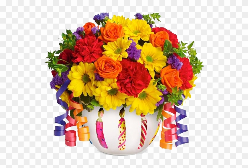 Bouquet Flowers Png - Teleflora Brilliant Birthday Blooms #336553