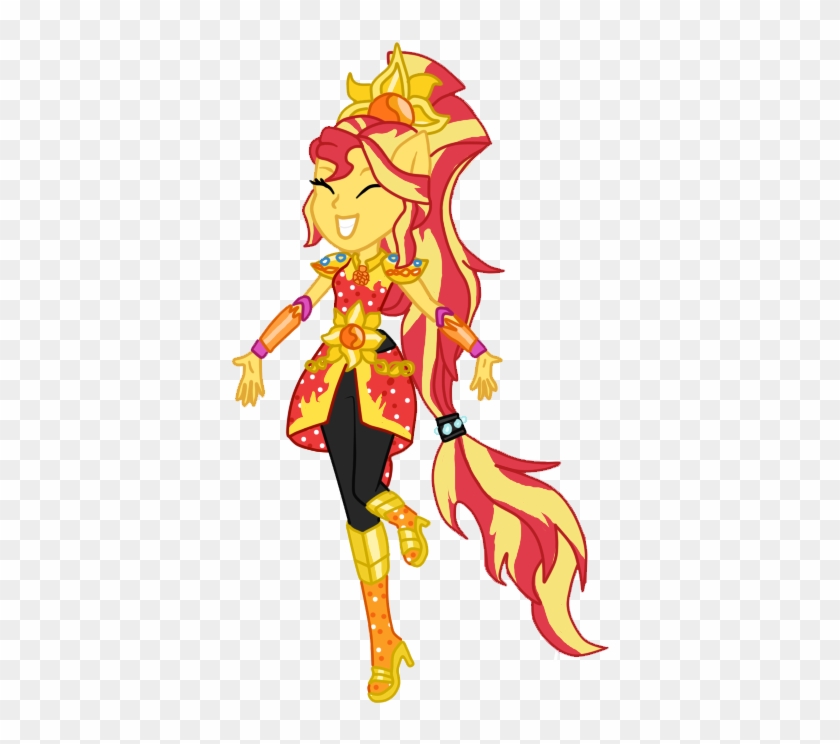 Equestria Girls, Eyes Closed, Floating, Grin, Happy, - Mlp Sunset Shimmer Legend Of Everfree #336585