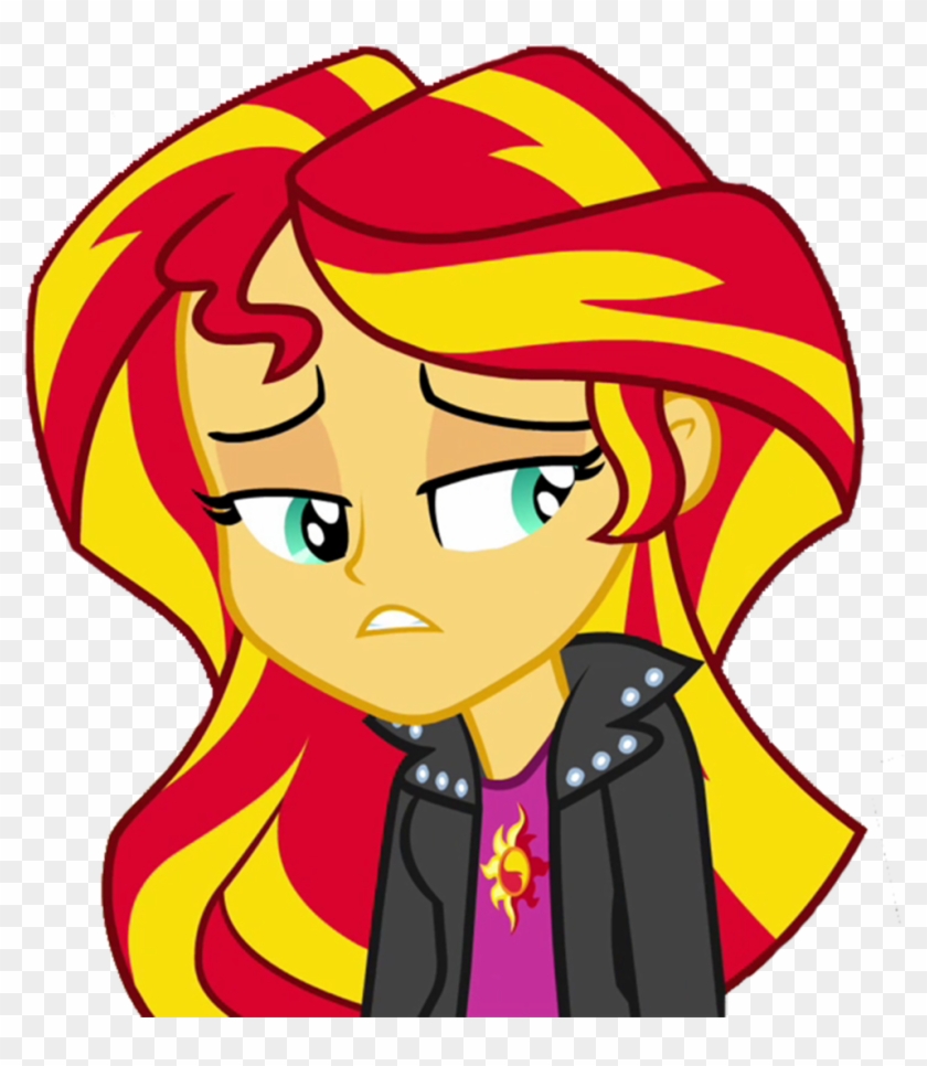 My Little Pony Equestria Girls Sunset Shimmer Sad 807583 - Mlp Eg Sunset Shimmer Hair #336600