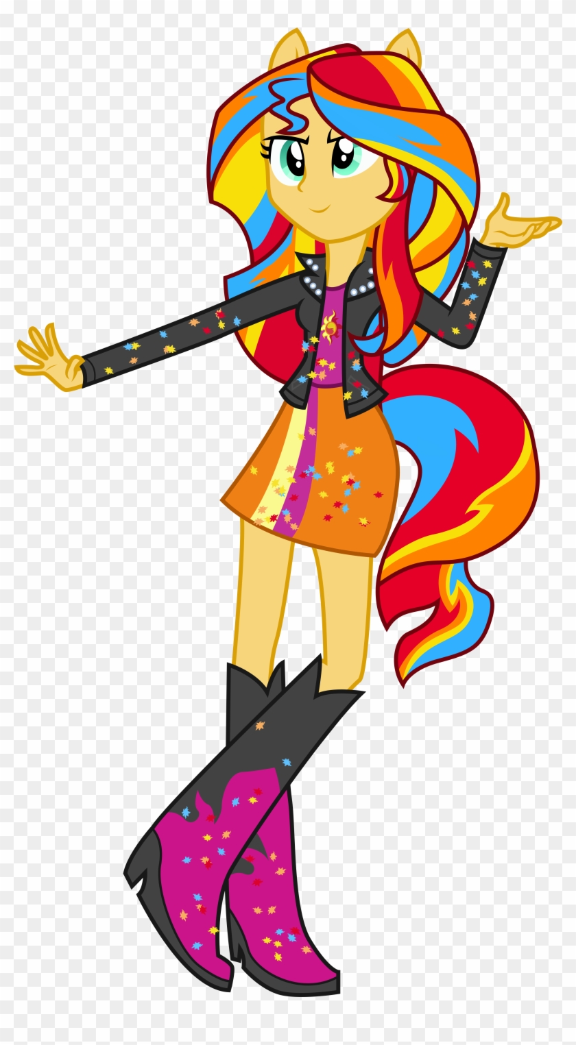 Rainbowfied Sunset Shimmer By Illumnious Rainbowfied - Sunset Shimmer My Little Pony Coloring Pages #336695