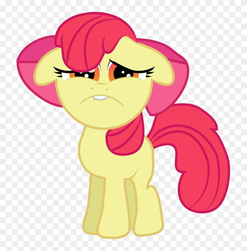 Sad Faced Apple Bloom By Creshosk-d45v31 - My Little Pony Apple Bloom Sad #336777