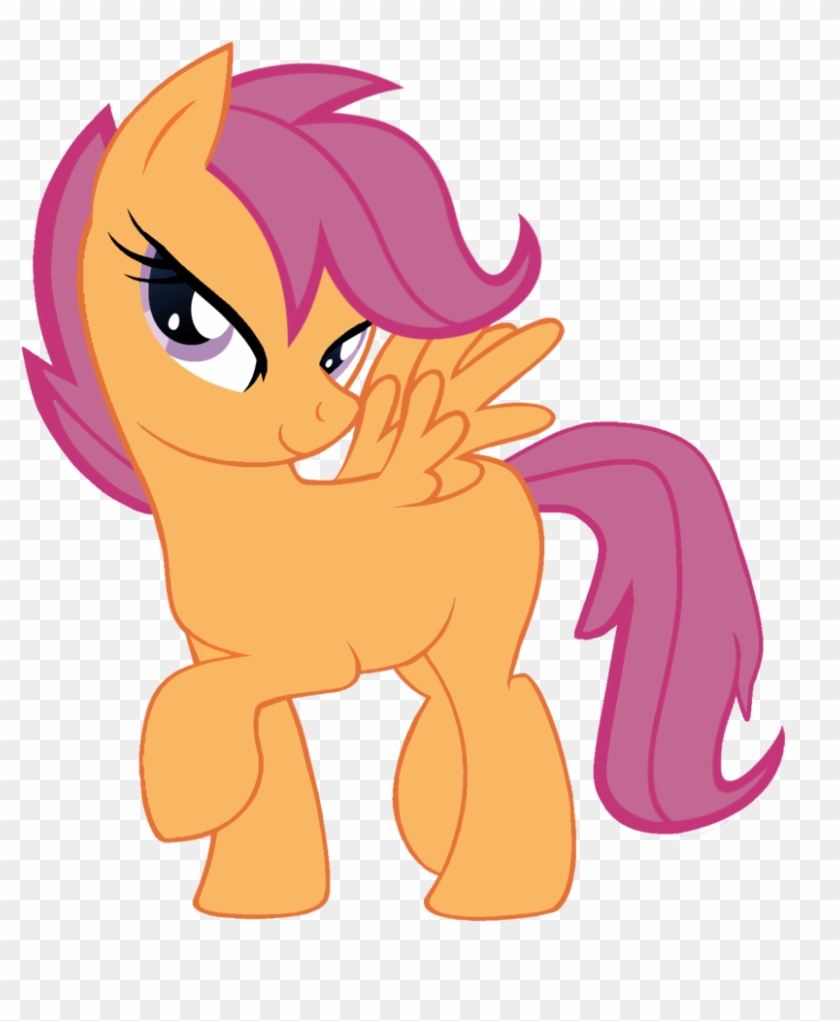 Wet Mane Scootaloo By Timon The Bronie - Wet Mane Granny Smith #336801