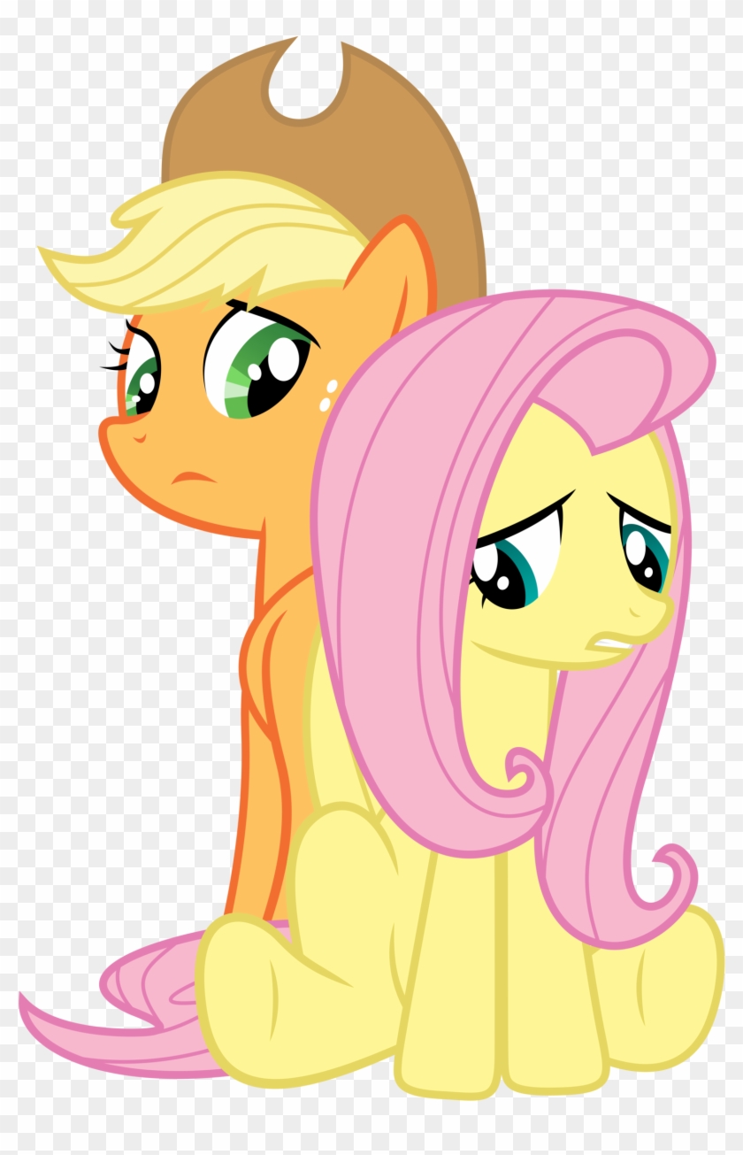 Applejack/fluttershy - My Little Pony Applejack And Fluttershy #336842