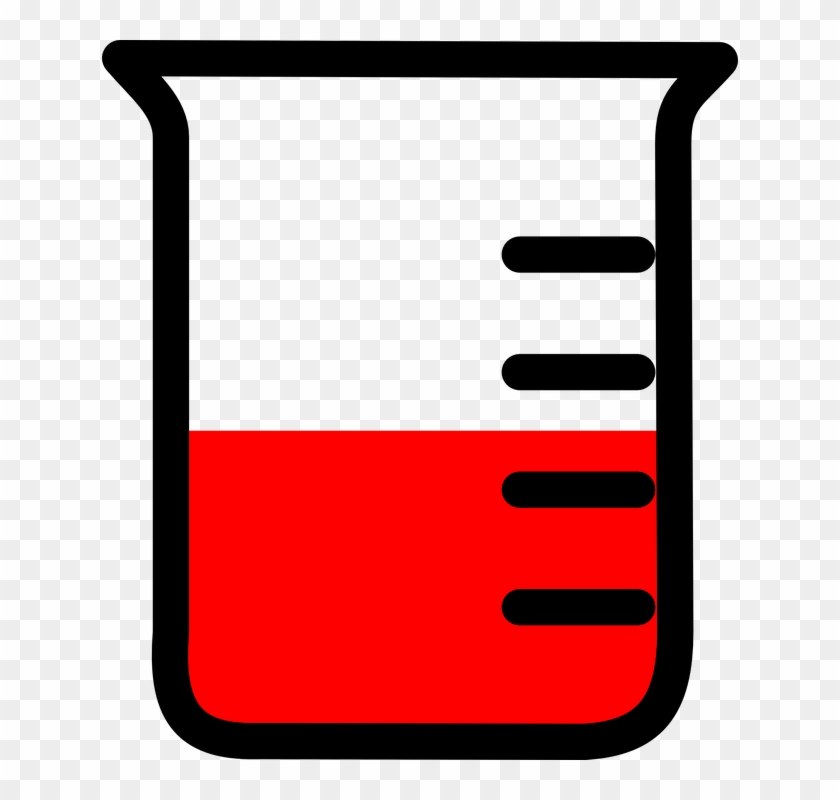 Chemistry Clip Art 18, - Chemistry Beaker Red Clipart #336903