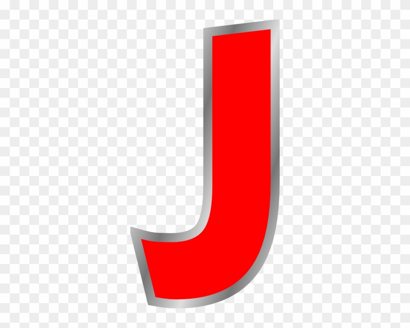 Letter J Clipart Red #336905