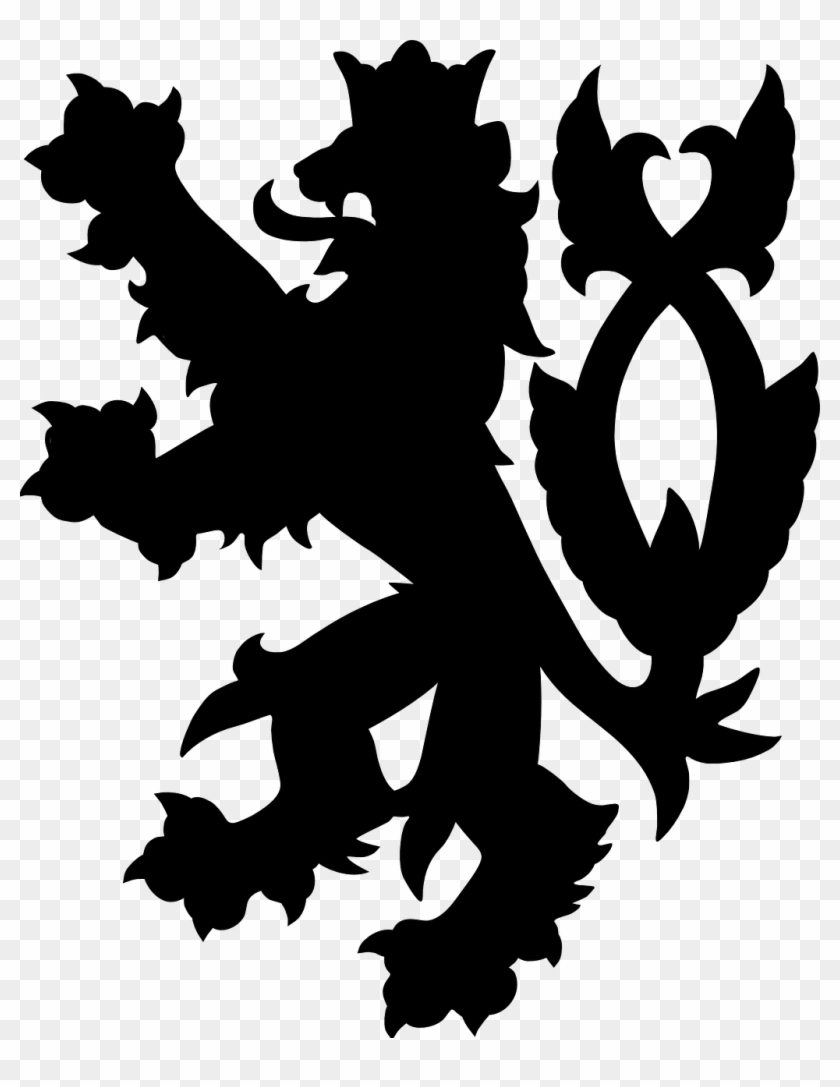 Lion Flag Black Royal Emblem Png Image - Richard The Lionheart Symbol #337012