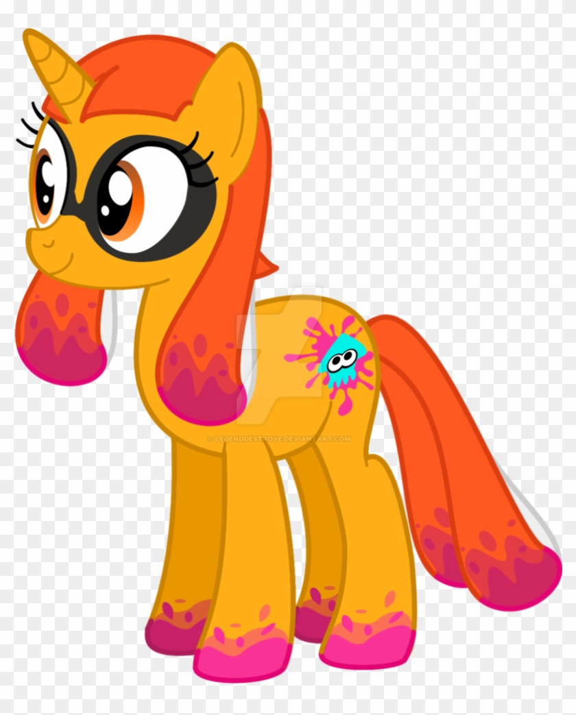 Splatoon Female Pony By Legenddestroye - My Little Pony Splatoon #337118